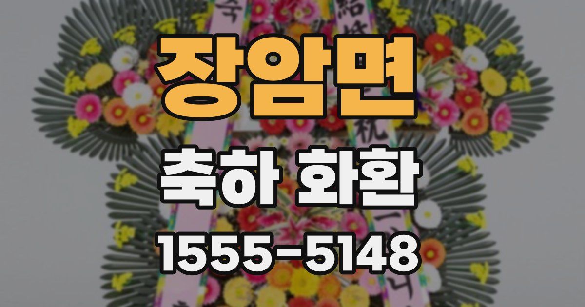 장암면 축하 화환