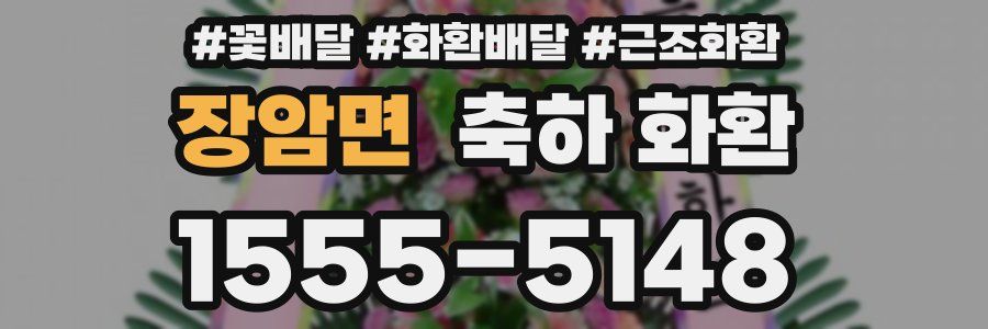 장암면 축하 화환