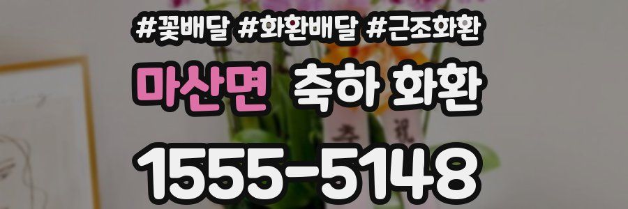 마산면 축하 화환