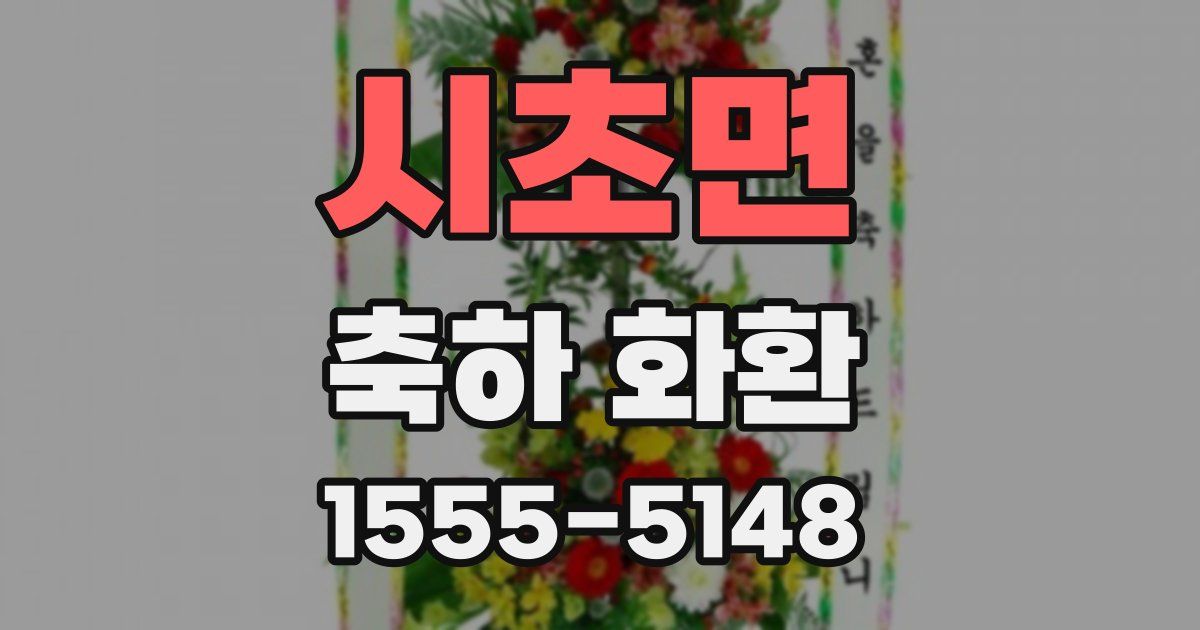 시초면 축하 화환