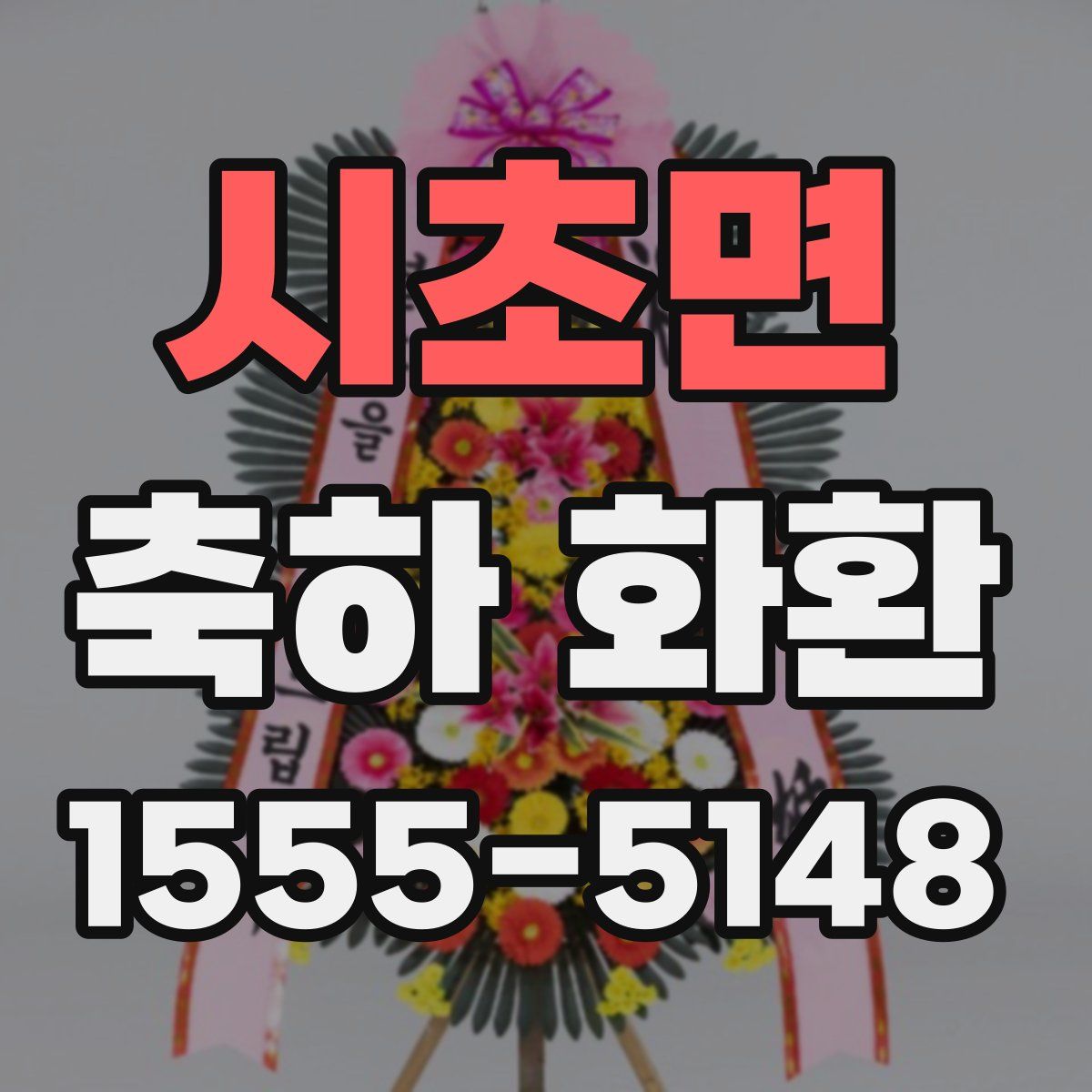 시초면 축하 화환