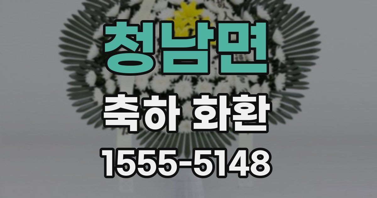 청남면 축하 화환