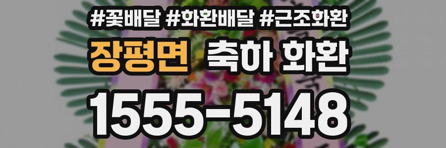 장평면 축하 화환