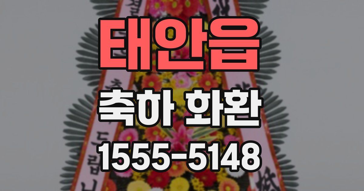 태안읍 축하 화환