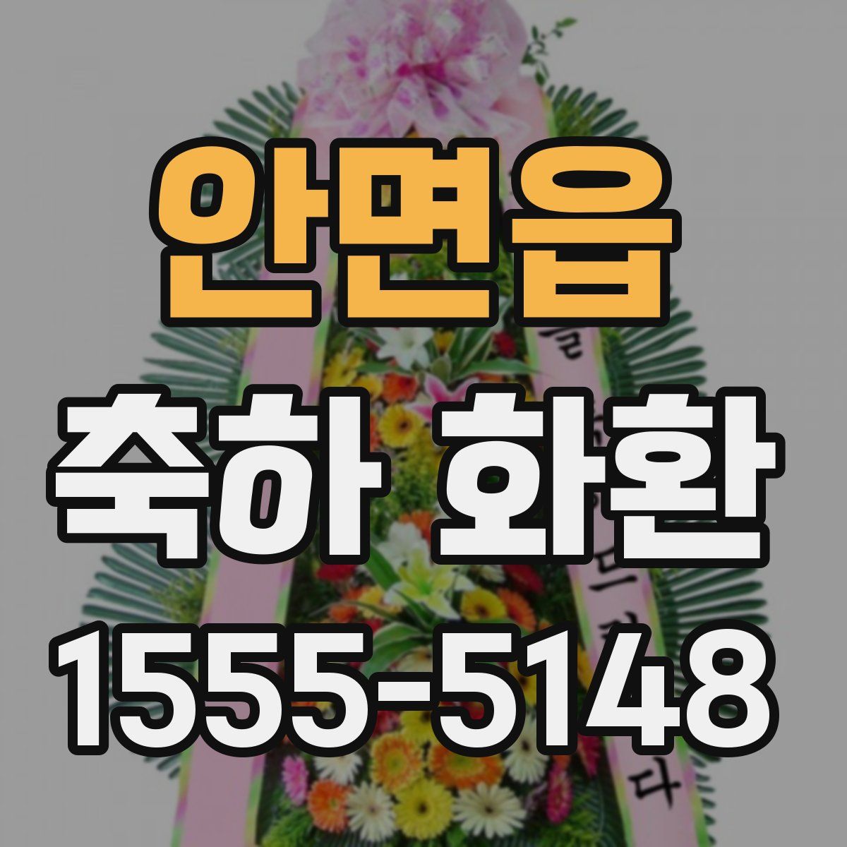 안면읍 축하 화환