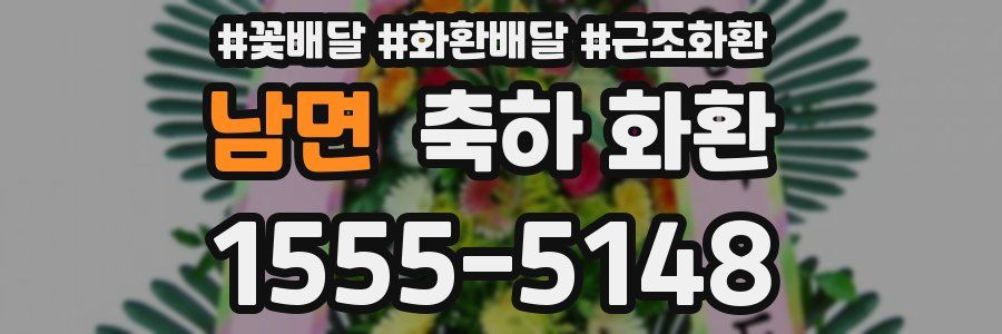 남면 축하 화환