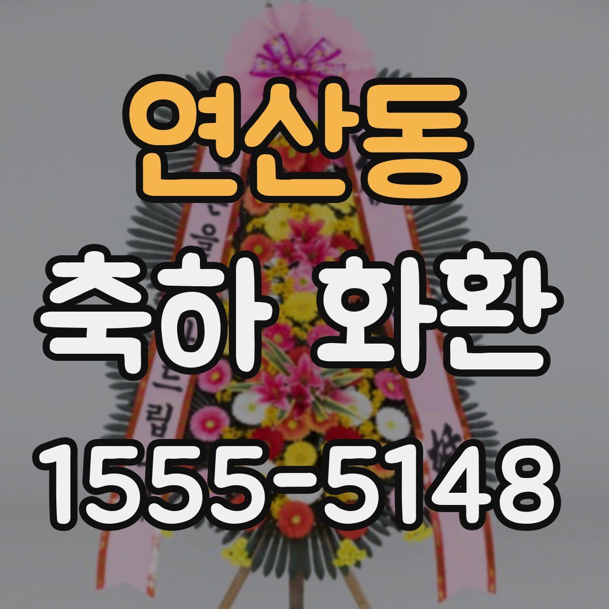 연산동 축하 화환