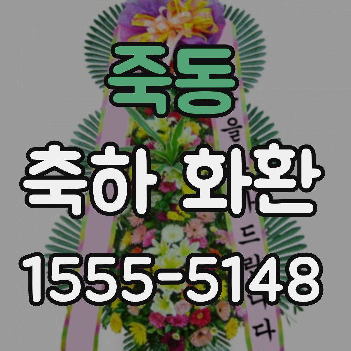 죽동 축하 화환