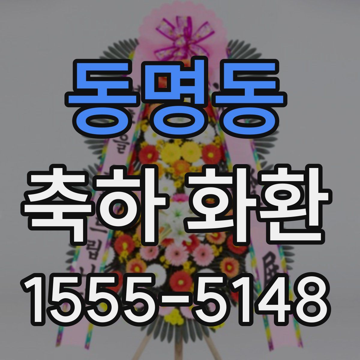 동명동 축하 화환