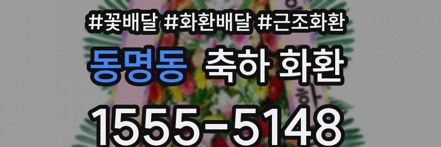 동명동 축하 화환