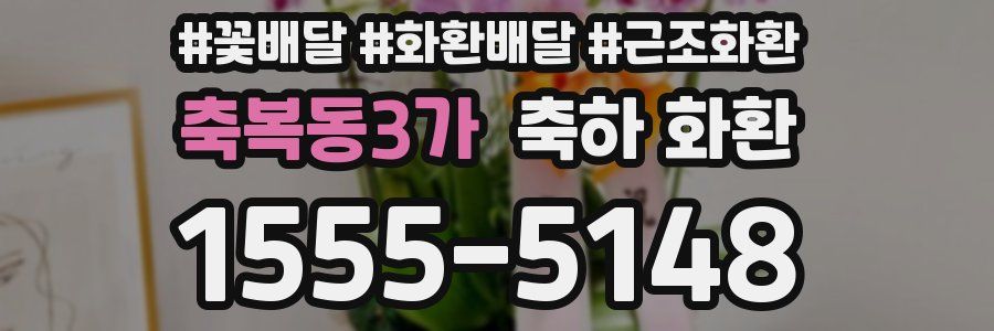 축복동3가 축하 화환