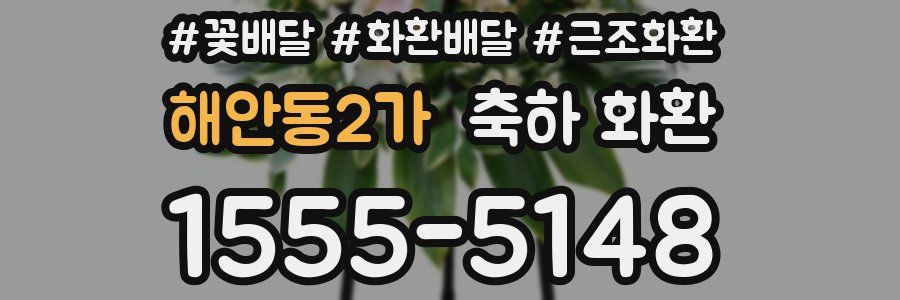 해안동2가 축하 화환
