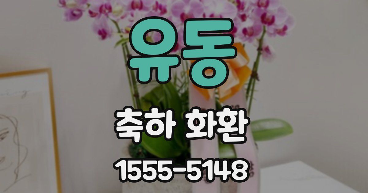 유동 축하 화환