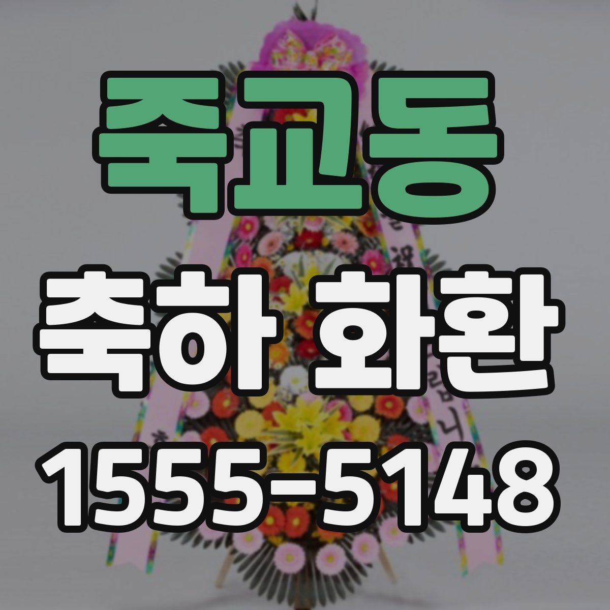 죽교동 축하 화환