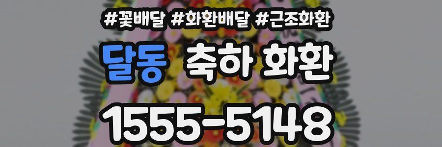 달동 축하 화환