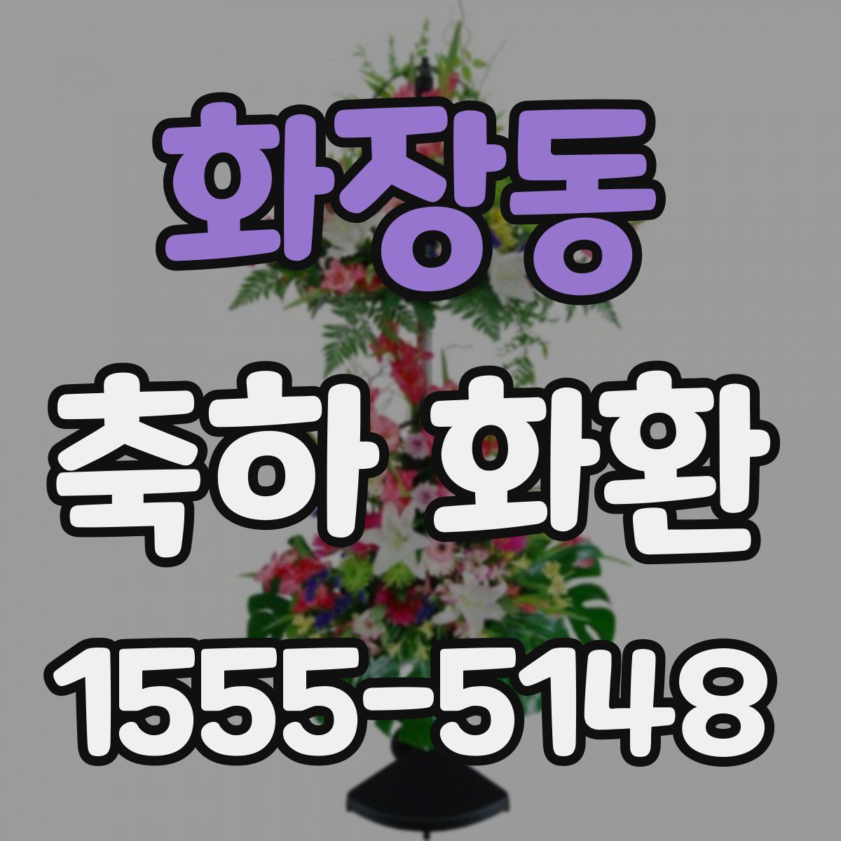 화장동 축하 화환