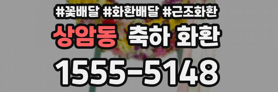 상암동 축하 화환