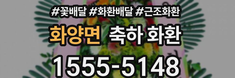 화양면 축하 화환