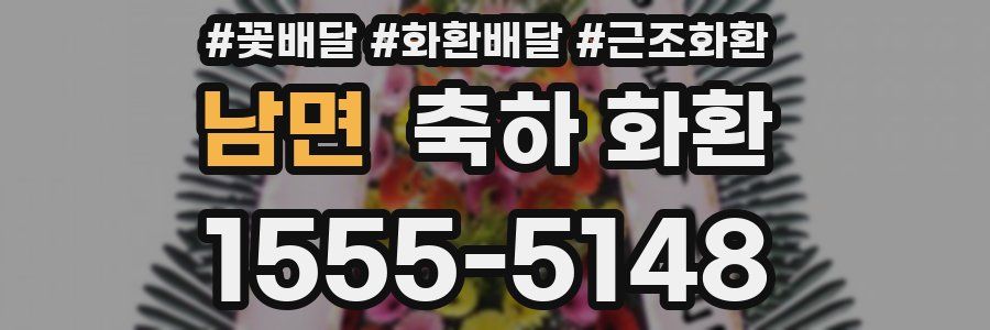 남면 축하 화환
