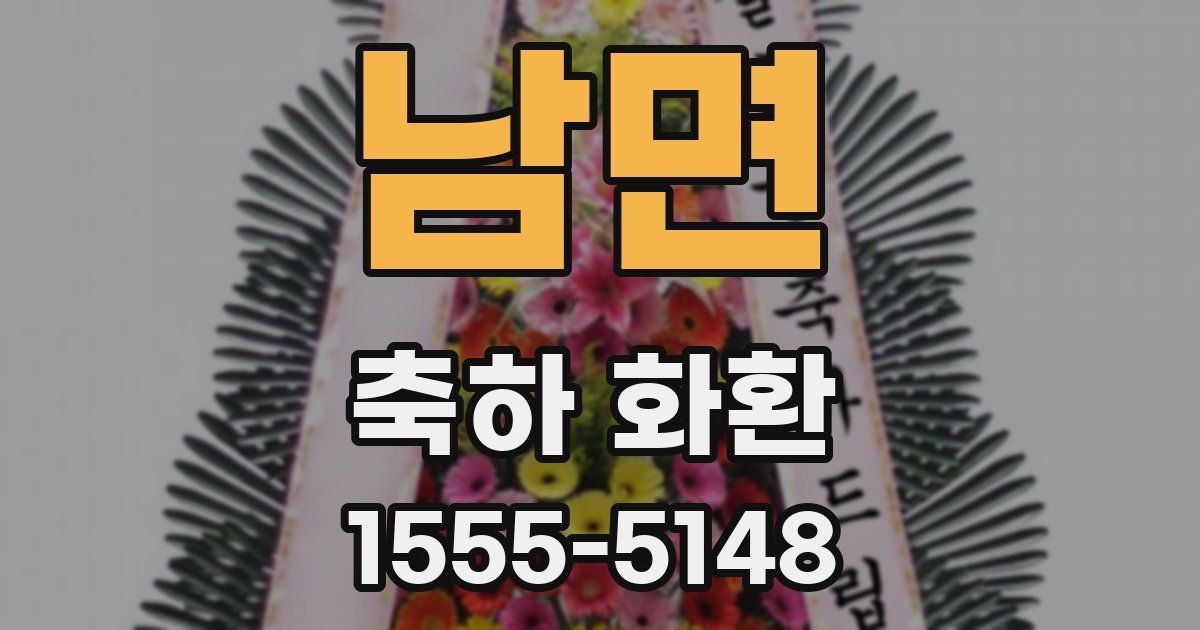 남면 축하 화환