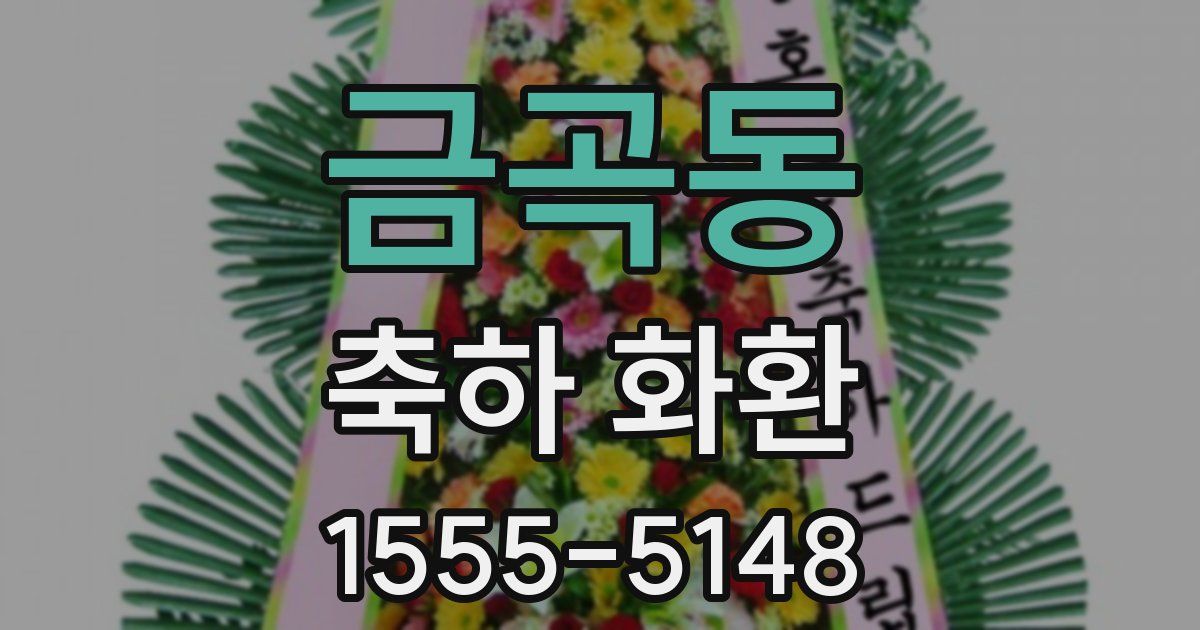 금곡동 축하 화환