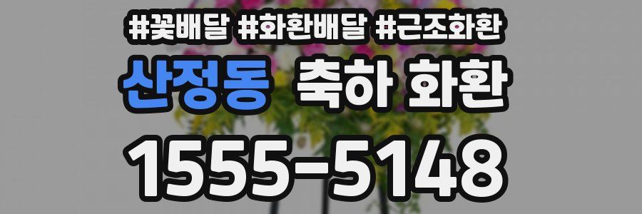 산정동 축하 화환