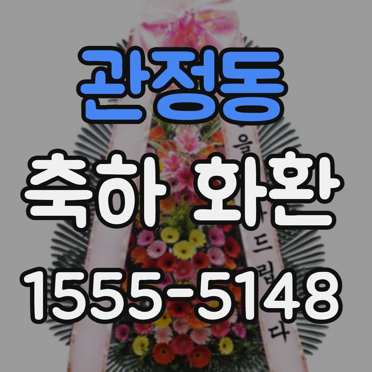 관정동 축하 화환
