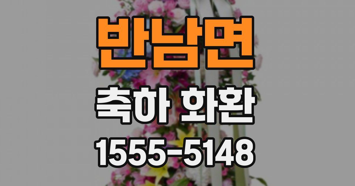 반남면 축하 화환