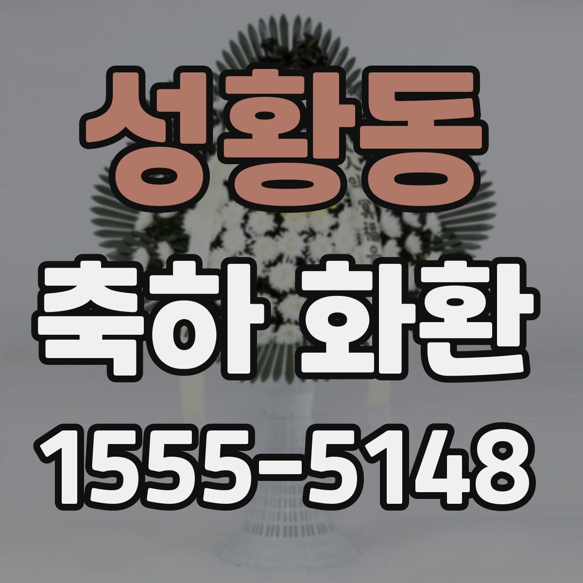 성황동 축하 화환
