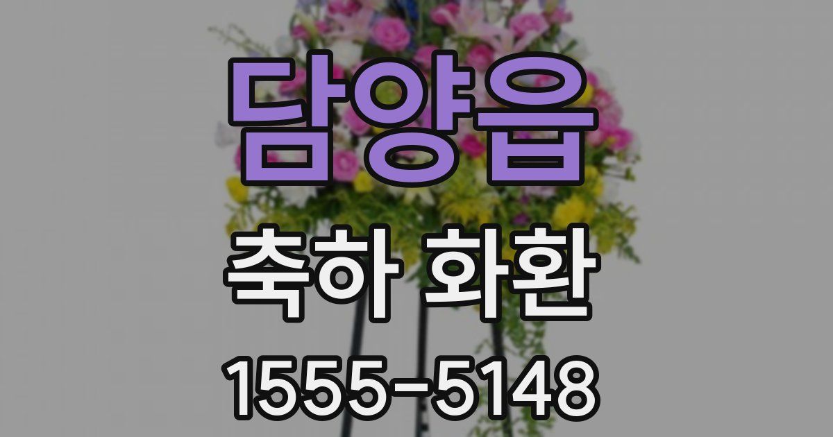담양읍 축하 화환