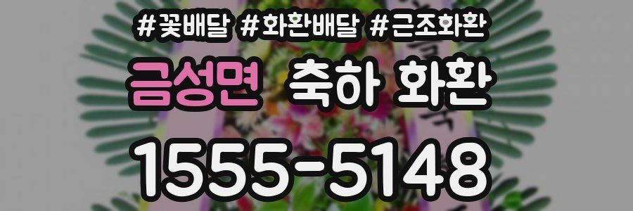 금성면 축하 화환