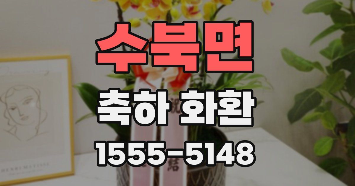 수북면 축하 화환