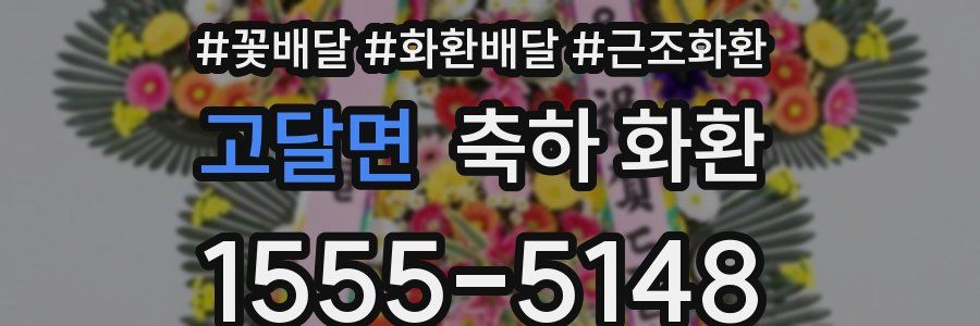 고달면 축하 화환