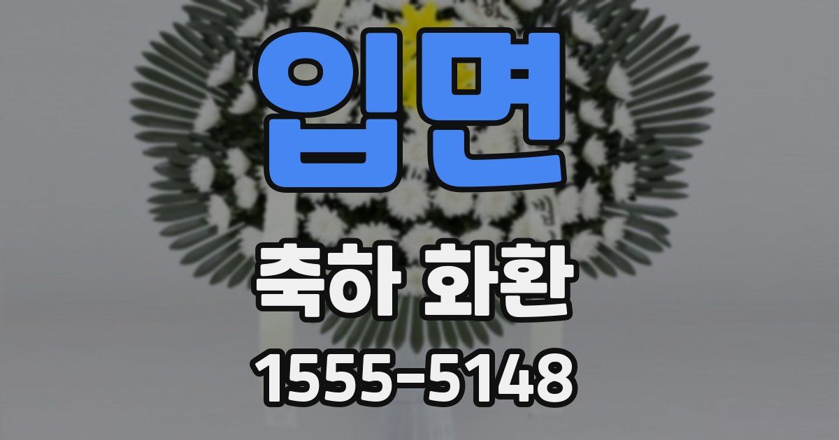 입면 축하 화환