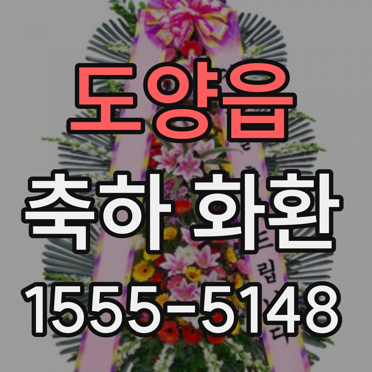 도양읍 축하 화환