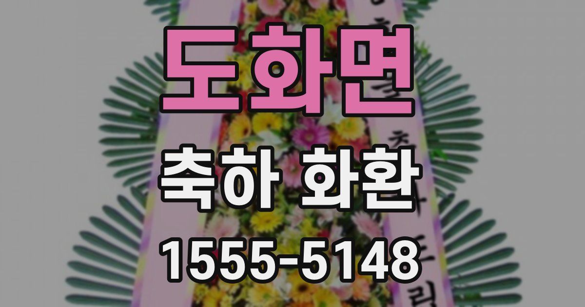 도화면 축하 화환