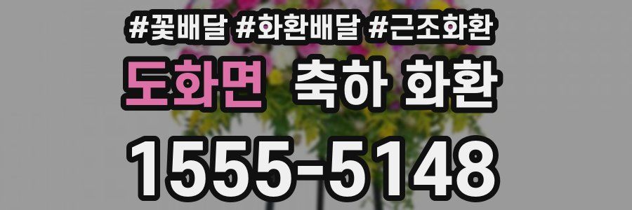 도화면 축하 화환