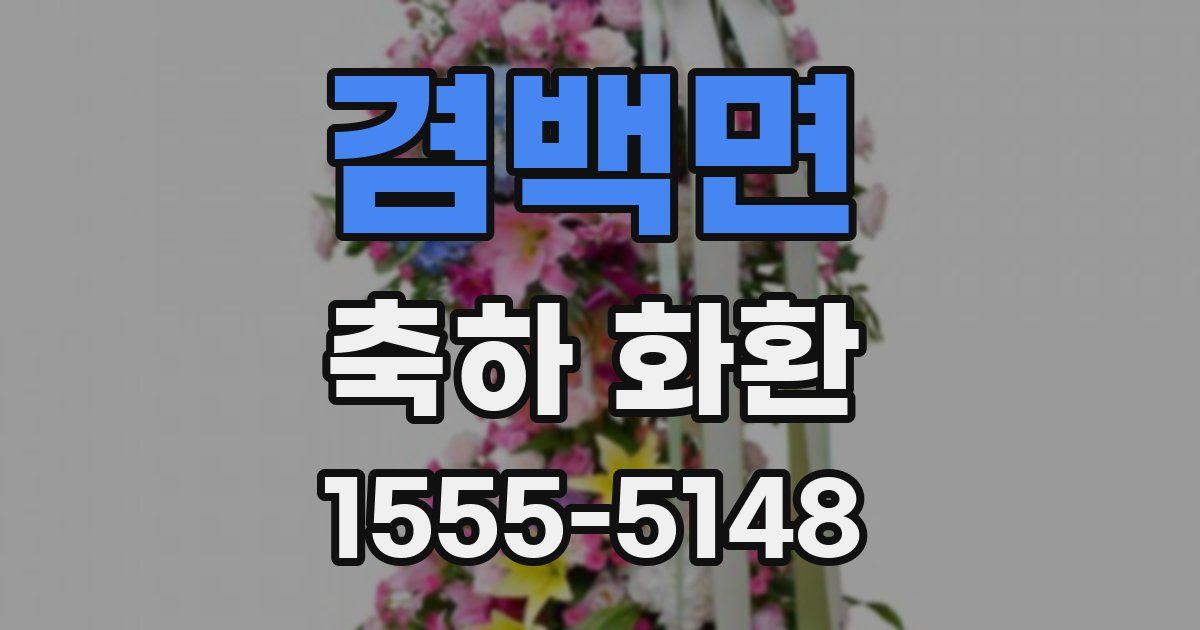 겸백면 축하 화환
