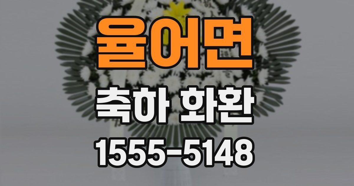 율어면 축하 화환