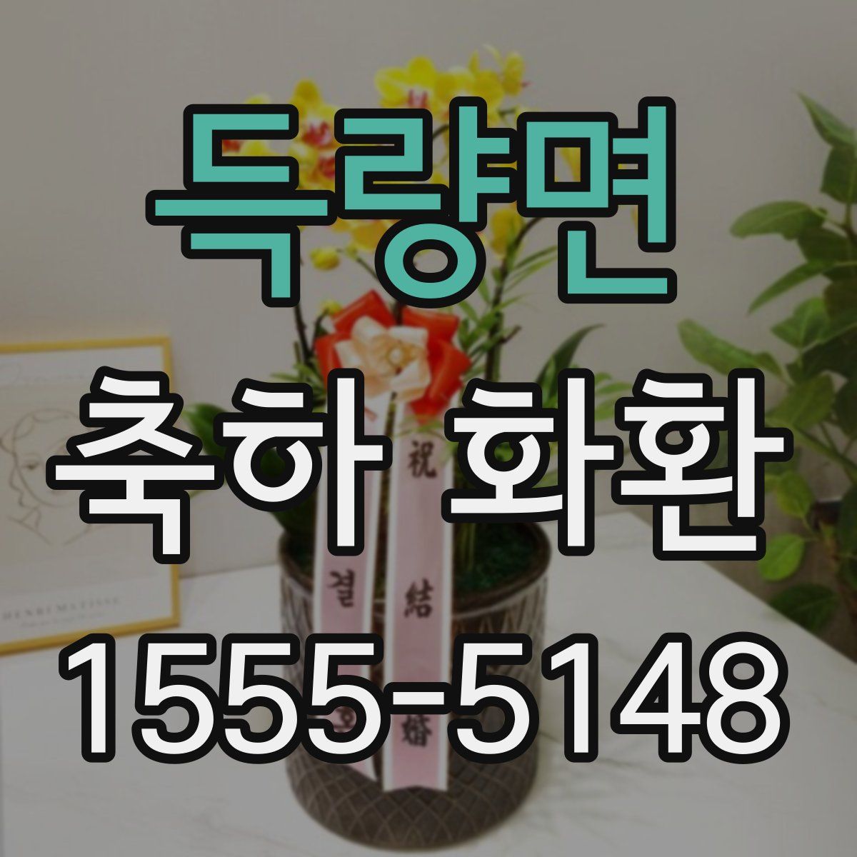 득량면 축하 화환
