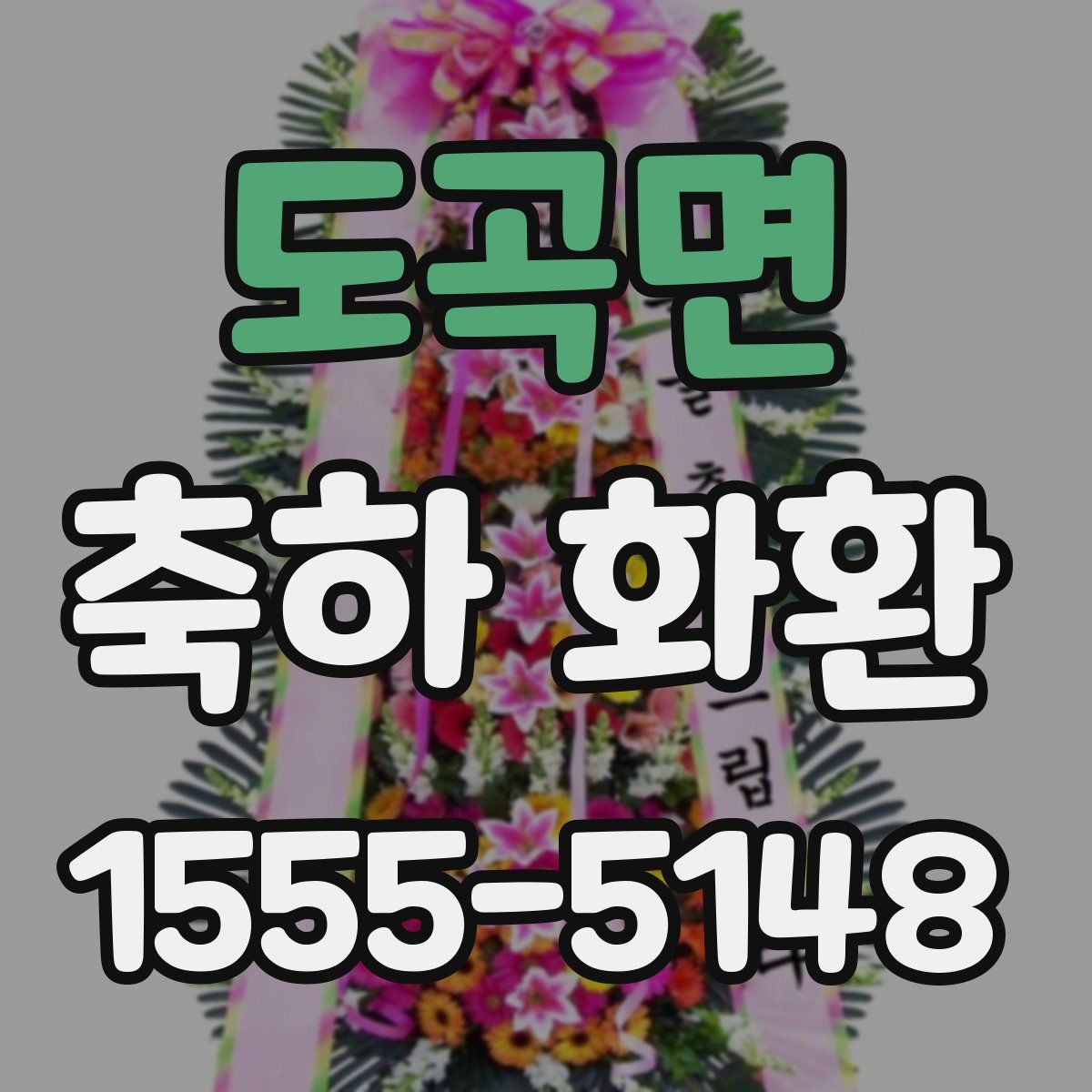 도곡면 축하 화환