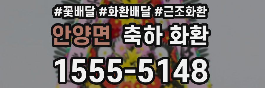 안양면 축하 화환