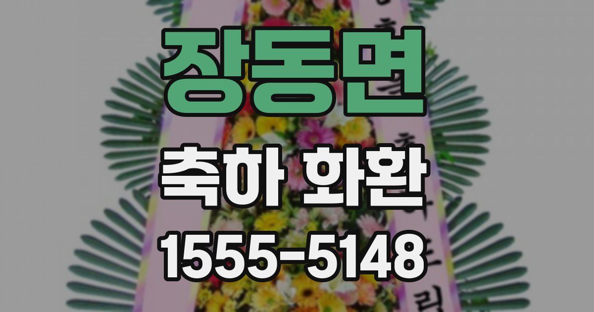 장동면 축하 화환