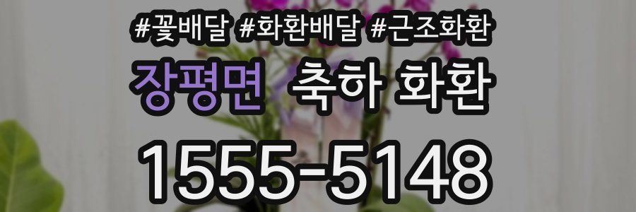 장평면 축하 화환