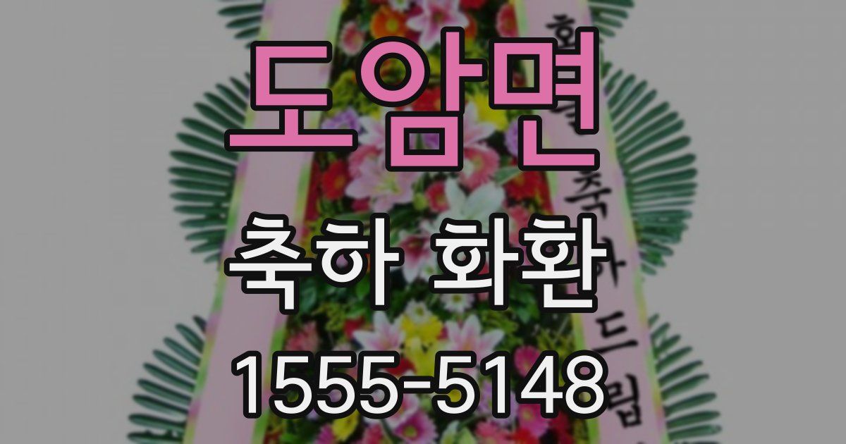 도암면 축하 화환