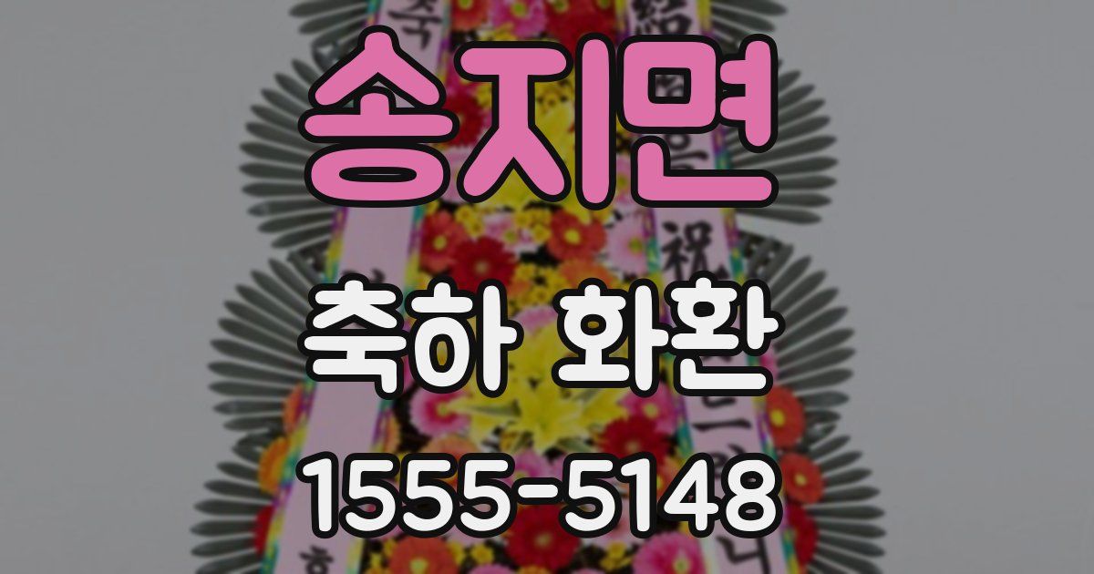 송지면 축하 화환