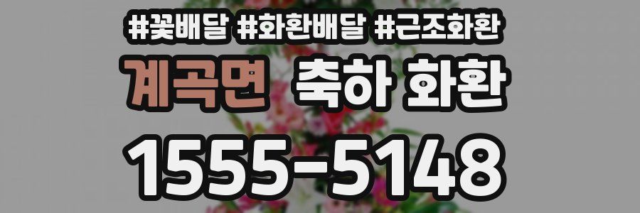 계곡면 축하 화환