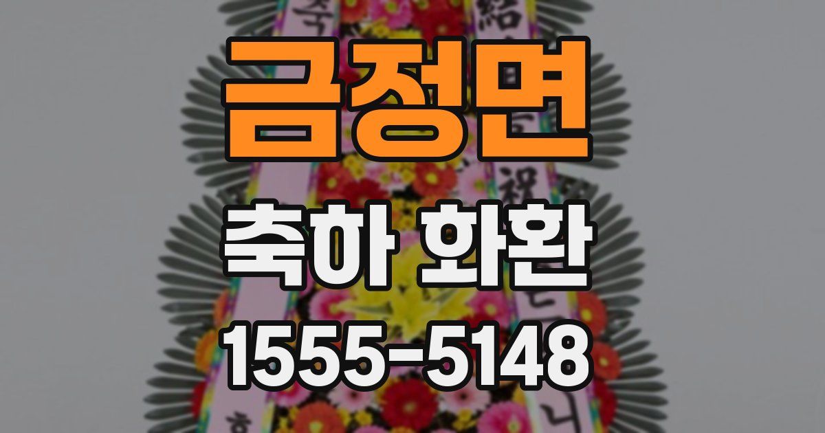 금정면 축하 화환