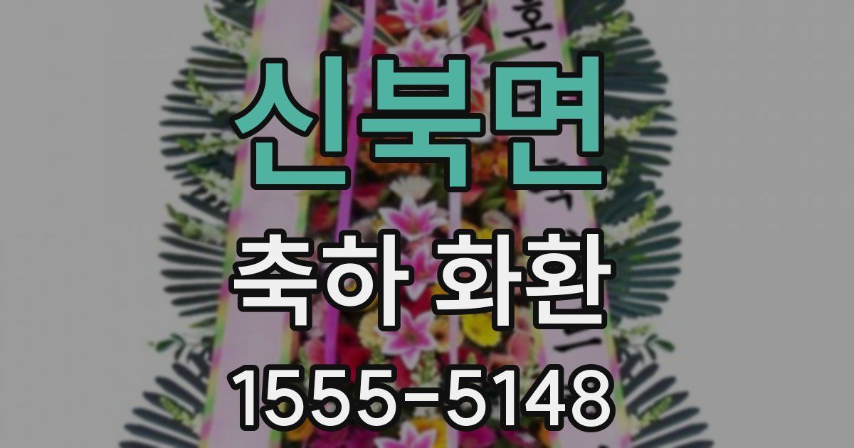 신북면 축하 화환
