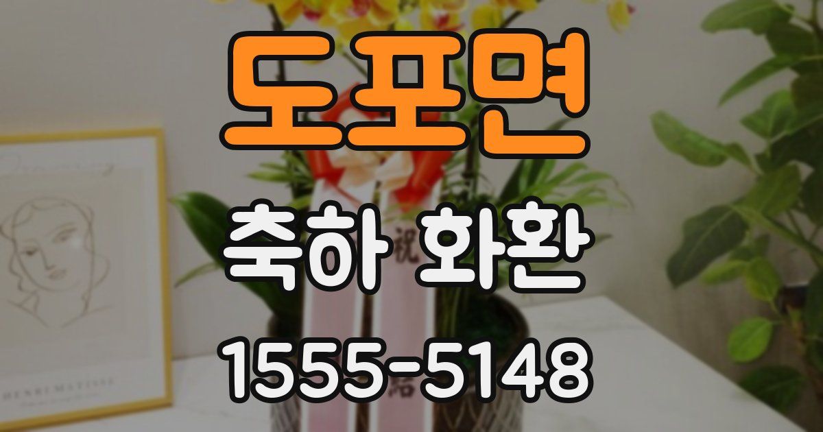 도포면 축하 화환